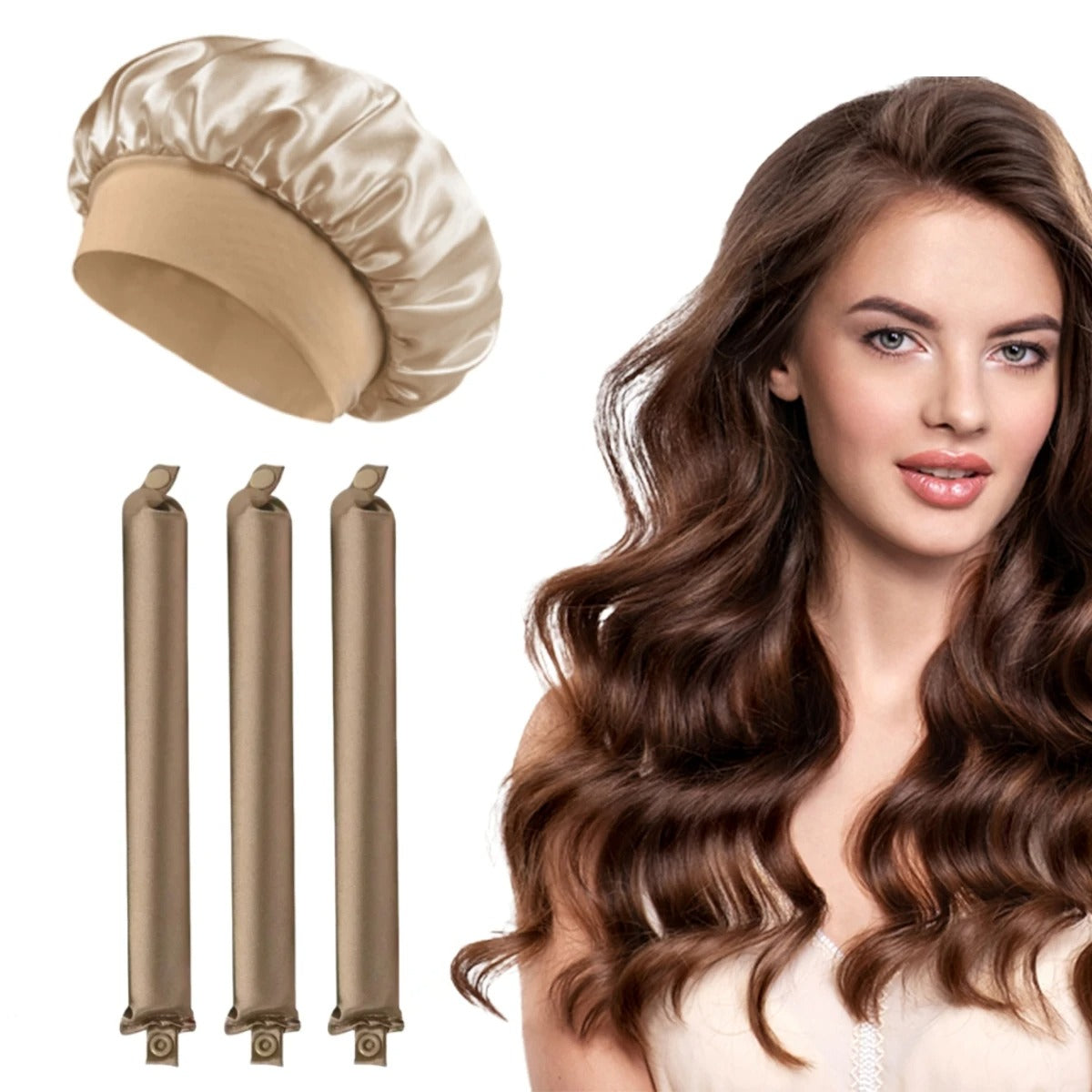Heatless Curling Rod & Bonnet Set