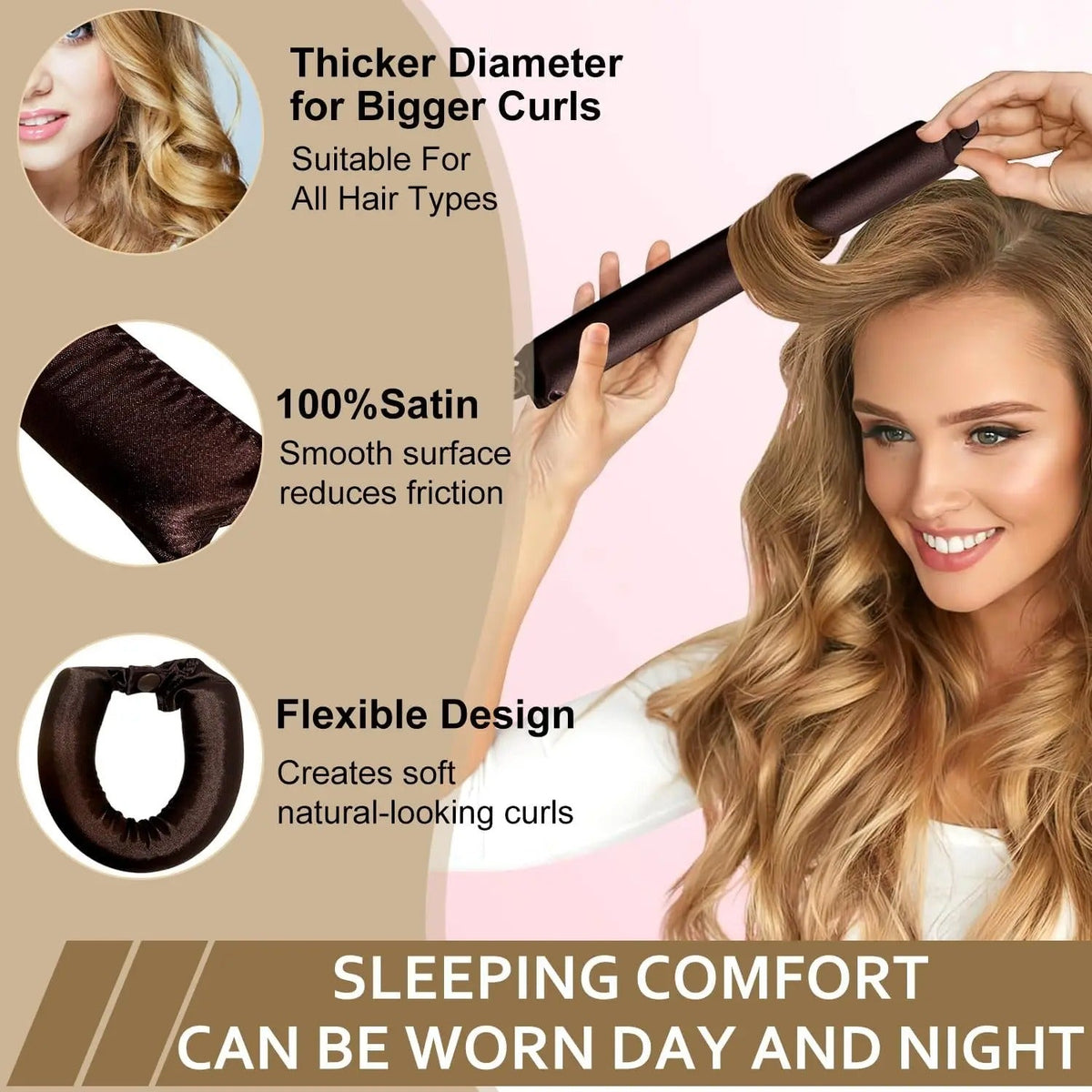 Heatless Curling Rod & Bonnet Set
